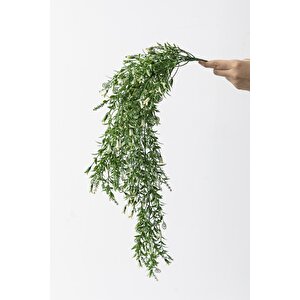 Yapay Sarmaşık Uv Korumalı Küpe Yeşil Beyaz 80 Cm 5 Dal