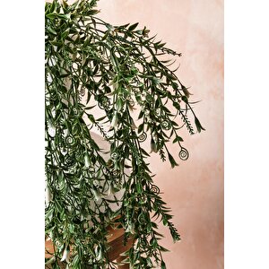 Yapay Sarmaşık Uv Korumalı Küpe Yeşil Beyaz 80 Cm 5 Dal
