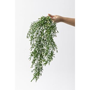 Yapay Sarmaşık Uv Korumalı Küpe Yeşil Beyaz 80 Cm 5 Dal
