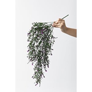 Yapay Sarmaşık Uv Korumalı Küpe Yeşil Mor 80 Cm 5 Dal