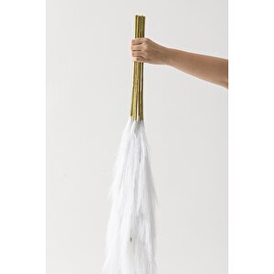 Yapay Pampas 100 Cm Tek Dal Beyaz 5'li