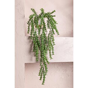 Yapay Püsküllü Sarmaşık Uv Korumalı Koyu Yeşil 80 Cm 5 Dal