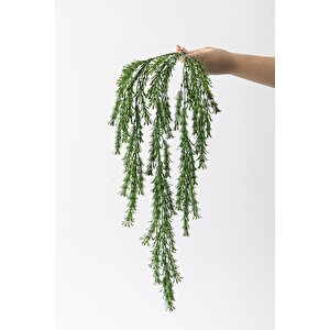 Yapay Püsküllü Sarmaşık Uv Korumalı Koyu Yeşil 80 Cm 5 Dal