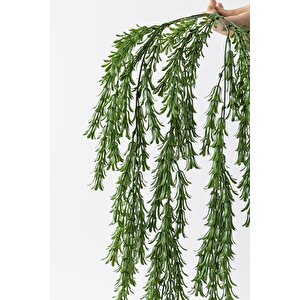 Yapay Püsküllü Sarmaşık Uv Korumalı Koyu Yeşil 80 Cm 5 Dal