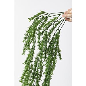 Yapay Püsküllü Sarmaşık Uv Korumalı Koyu Yeşil 80 Cm 5 Dal