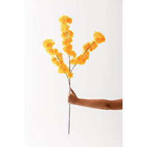 Yapay Bahar Dalı Çiçeği Turuncu 3 Dal 100 Cm