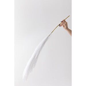 Yapay Pampas Çiçeği 100 Cm Tek Dal Beyaz