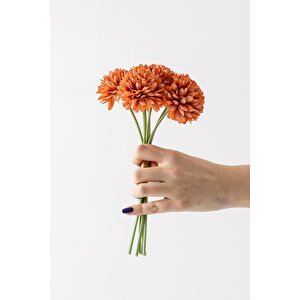 Yapay Kasımpatı Çiçeği Turuncu 25 Cm 7 Dal