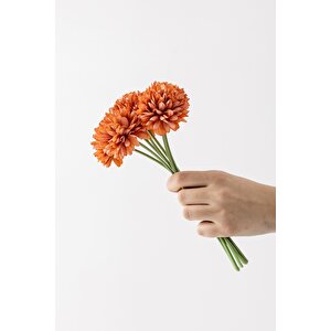 Yapay Kasımpatı Çiçeği Turuncu 25 Cm 7 Dal