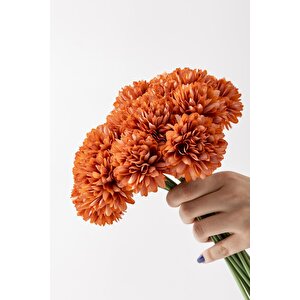 Yapay Kasımpatı Çiçeği Turuncu 25 Cm 7 Dal