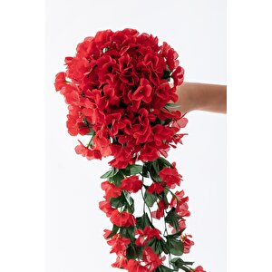 Yapay Begonvil Çiçeği 75 Cm Kırmızı  22 Dal