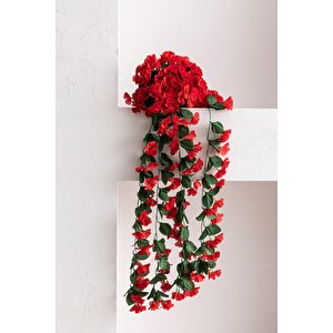 Yapay Begonvil Çiçeği 75 Cm Kırmızı  22 Dal