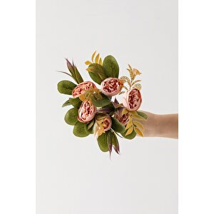 Yapay Şakayık Demeti 30 Cm 6 Dal Pembe