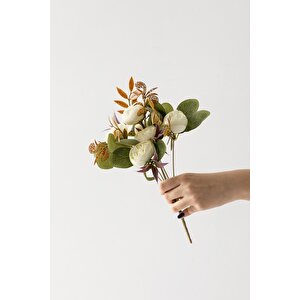 Yapay Şakayık Demeti 30 Cm 6 Dal Krem