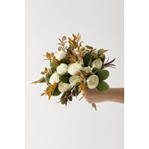 Yapay Şakayık Demeti 30 Cm 6 Dal Krem