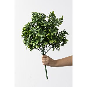 Yapay Şefrole Demeti Yeşil 60 Cm 24 Dal(uv)
