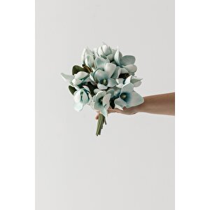 Yapay Lüx Lateks Manolya Demeti 33cm Mavi  7 Kafa