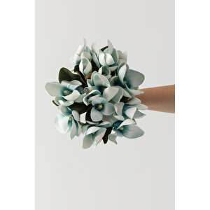 Yapay Lüx Lateks Manolya Demeti 33cm Mavi  7 Kafa