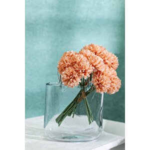 Yapay Kasımpatı Çiçeği Somon 25 Cm 7 Dal