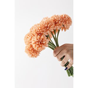Yapay Kasımpatı Çiçeği Somon 25 Cm 7 Dal