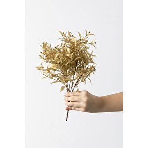 Yapay Zeytin Demeti Gold 30 Cm 5 Dal(uv)