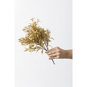 Yapay Zeytin Demeti Gold 30 Cm 5 Dal(uv)