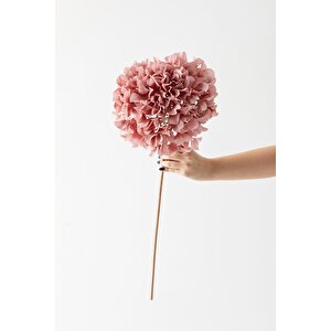 Yapay Vazo Çiçeği Ortanca 75 Cm 5 Dal Pembe
