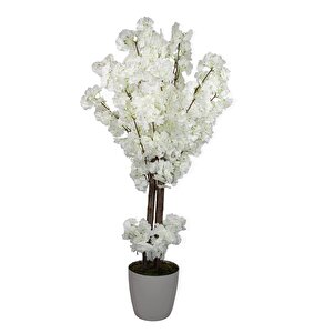 Yapay Bahar Dalı Ağacı Beyaz 130 Cm