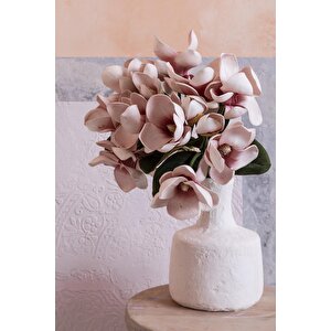 Yapay Lüx Lateks Manolya Demeti 33cm Açık Kahve 7 Kafa