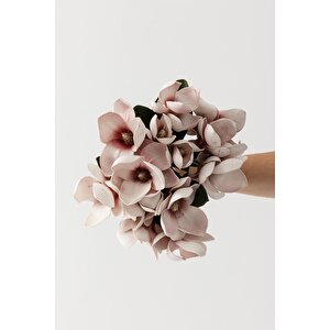 Yapay Lüx Lateks Manolya Demeti 33cm Açık Kahve 7 Kafa