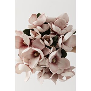 Yapay Lüx Lateks Manolya Demeti 33cm Açık Kahve 7 Kafa