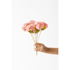 Yapay Ortanca Çiçeği 35 Cm 7 Dal Pembe