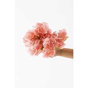 Yapay Ortanca Çiçeği 35 Cm 7 Dal Pembe