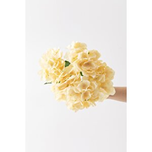 Yapay Ortanca Çiçeği Açık Somon 45 Cm 7 Dal