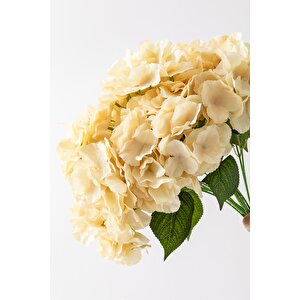Yapay Ortanca Çiçeği Açık Somon 45 Cm 7 Dal