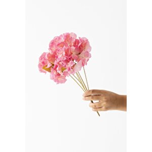 Yapay Ortanca Çiçeği 35 Cm 7 Dal Fuşya