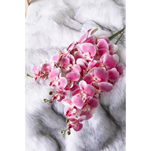 Yapay Islak Orkide Çiçeği Açık Pembe Tek Dal