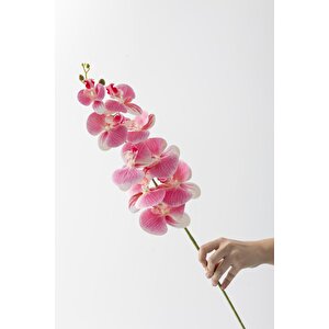 Yapay Islak Orkide Çiçeği Açık Pembe Tek Dal