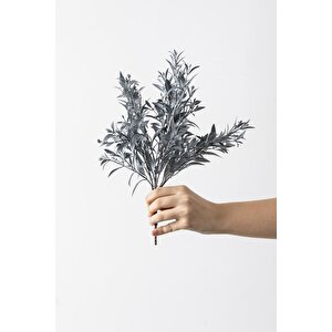 Yapay Zeytin Demeti Gri 35 Cm 5 Dal(uv)