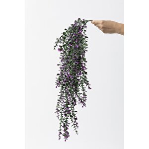 Yapay Okaliptus Sarmaşık Uv Korumalı Mor 90 Cm 5 Dal