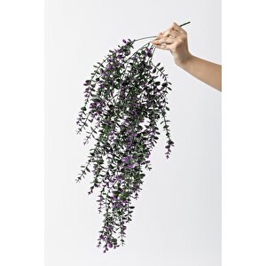 Yapay Okaliptus Sarmaşık Uv Korumalı Mor 90 Cm 5 Dal