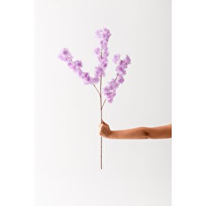 Yapay Bahar Dalı Çiçeği Mor 3 Dal 100 Cm