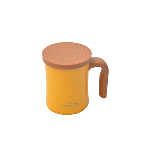 Campout Çift Katmanlı Termos Kupa Sarı 350 Ml