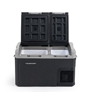 Tecnopoint Çift Kapaklı 30 Litre Taşınabilir Araç Buzdolabı 12v/24v/220v Uyumlu
