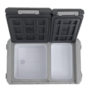 Tecnopoint Çift Kapaklı 30 Litre Taşınabilir Araç Buzdolabı 12v/24v/220v Uyumlu