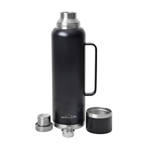 Campout Çift Katmanlı Termos 1500 Ml Siyah