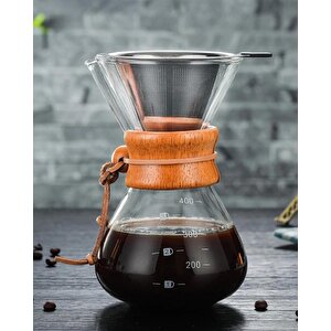 Campout Filtre Kahve Cam Set 400 Ml