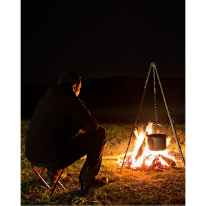 Campout Üç Ayak Izgara Metal
