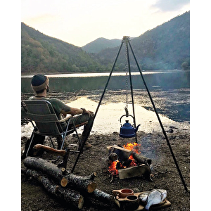 Nurgaz Campout Üç Ayak Izgara Metal