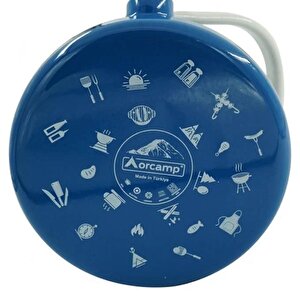 Retro Emaye Kamp Çaydanlığı Alt Mavi 2.5 L